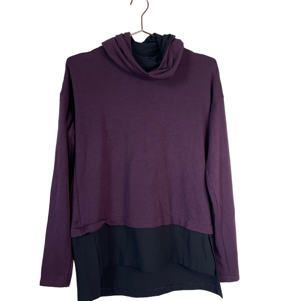 Calia by Carrie Underwood Perfect Plum Purple Funnel Neck Hoodie Sweatshirt